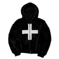 Noir Cross Fur Jacket