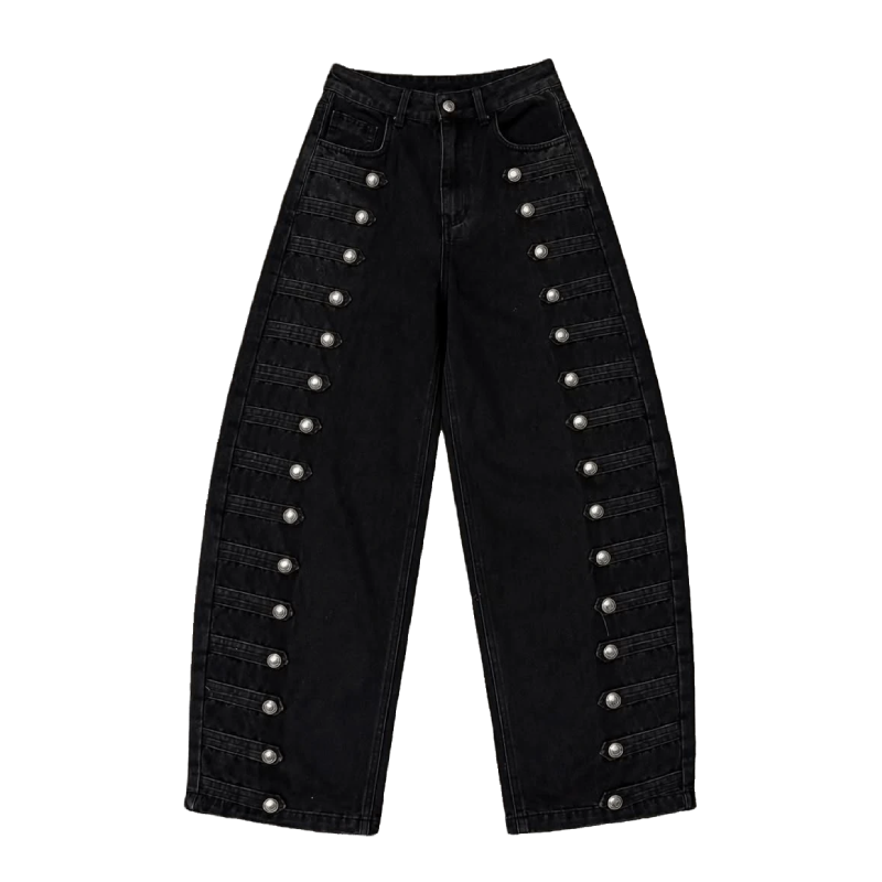 Noir Rivet Denim