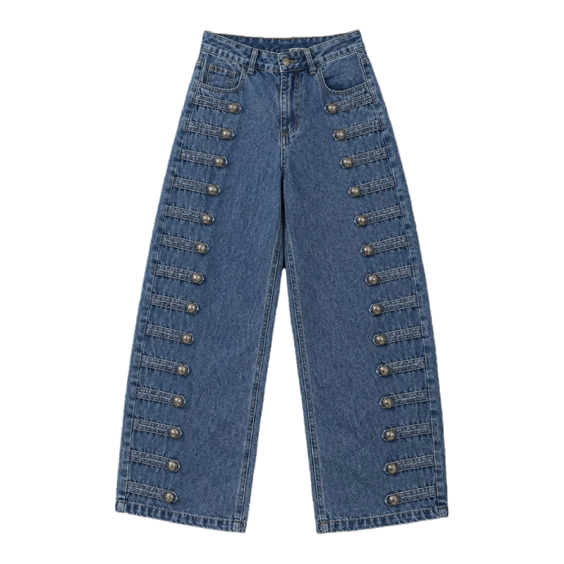 Noir Rivet Denim
